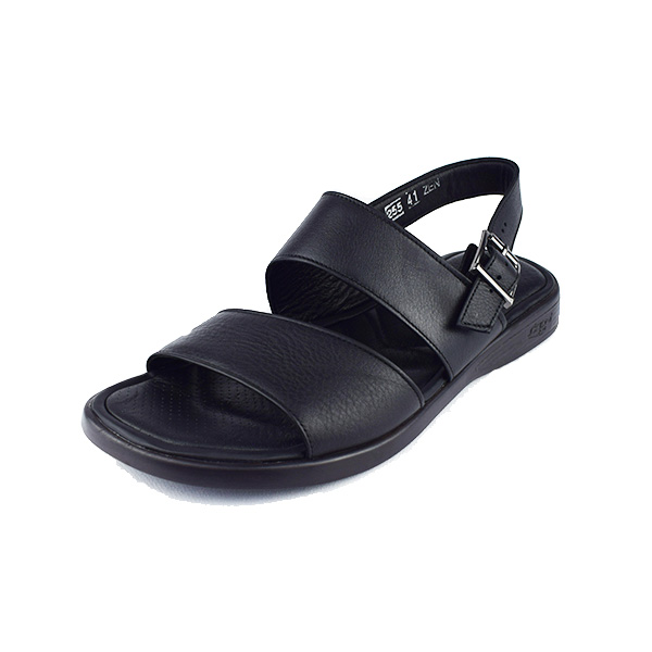 Sandale pour homme s255 noir cuir ..........  Sandales homme Maroc